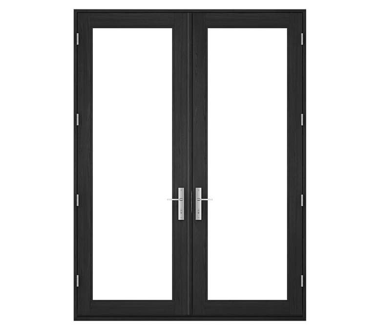 Pella Reserve Contemporary Wood Hinged Patio Door in Rockford